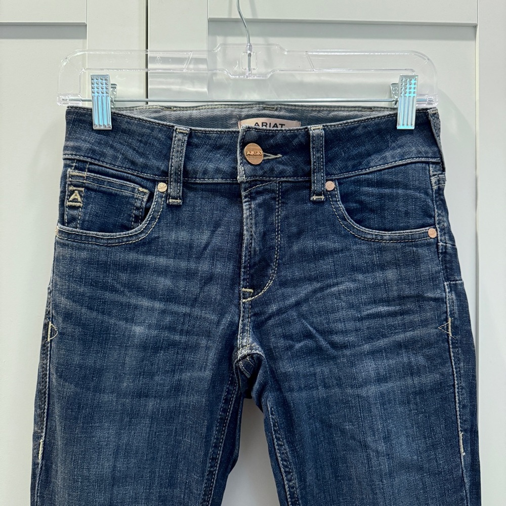 Ariat REAL Denim Perfect Rise Flare Jeans Paulina Florida Boho Western Cowgirl! - Picture 8 of 16